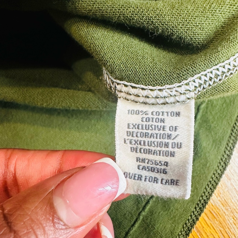 Abercrombie & Fitch Men’s Olive Knit Top Sz Small - Picture 3 of 5